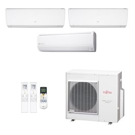 Ar Condicionado Multisplit Tri 45000 Btu(9000+12000+24000) Quente/frio - Inverter - Fujitsu - 220v - Asbg09lmca Asbg12lmca Asbg24lfca / Aobg3