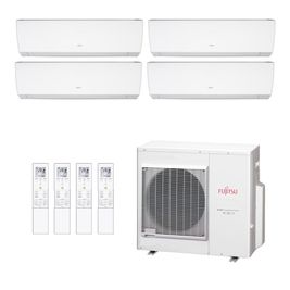 Ar Condicionado Multisplit Quad 48000 Btu(4x12000) Quente/frio - Inverter - Fujitsu - 220v - Asbg12lmca / Aobg36lbta4
