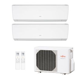 Ar Condicionado Multisplit Bi 16000 Btu(7000+9000) Quente/frio - Inverter - Fujitsu - 220v - Asbg07lmca Asbg09lmca / Aobg18lac2