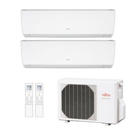 Ar Condicionado Multisplit Bi 19000 Btu(7000+12000) Quente/frio - Inverter - Fujitsu - 220v - Asbg07lmca Asbg12lmca / Aobg18lac2